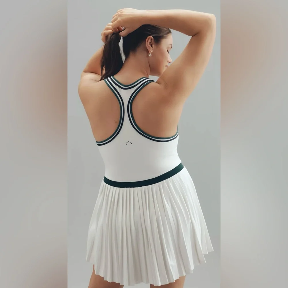 Varley Jane Sleeveless Court Mini Dress Women Sz 1X Preppy Pickleball Tennis NWT